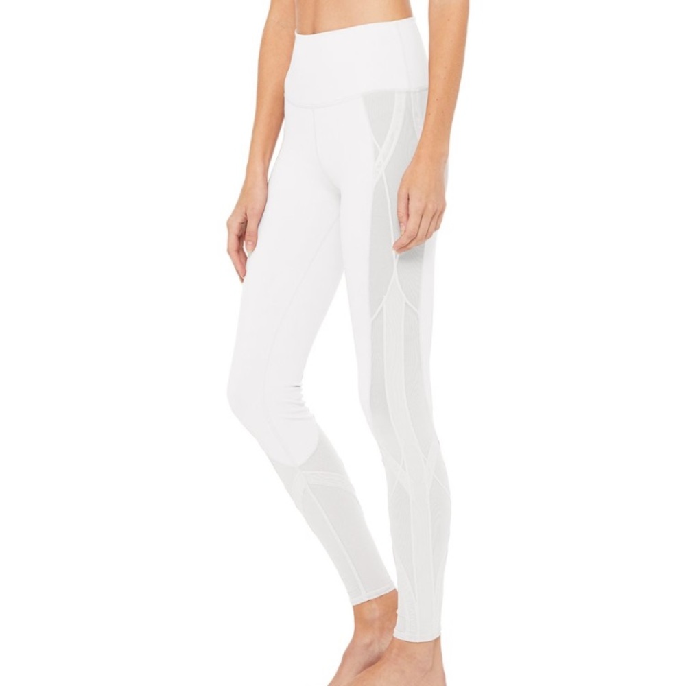 Alo Yoga High-Waist Mosaic Legging (white)